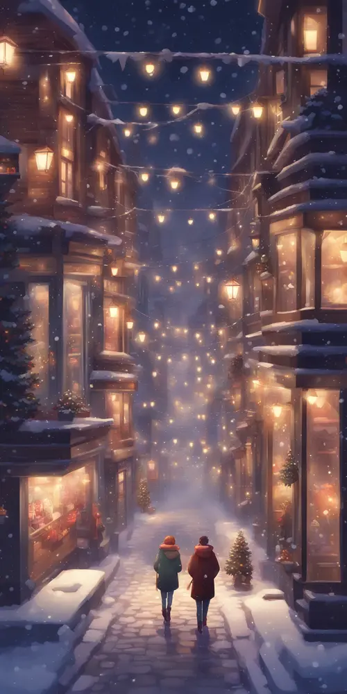 Snow Aesthetic Christmas wallpaper